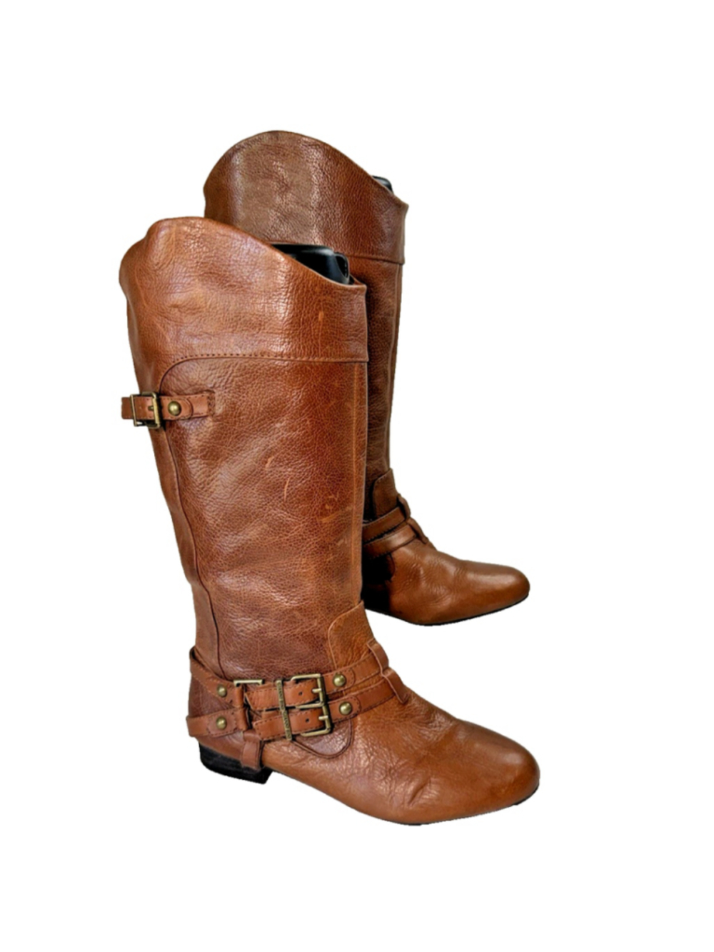 Gianni Bini Boots size 8 M cognac Tall Leather riding boot